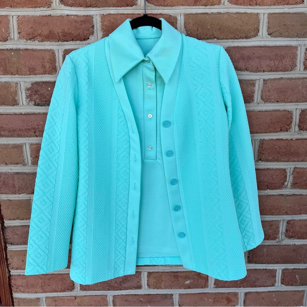 Vintage Lady Blair two piece jacket and sleeveless shirt.